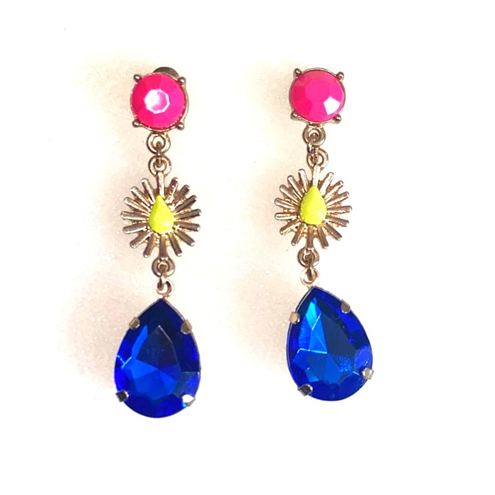 Multicolor dangling earrings